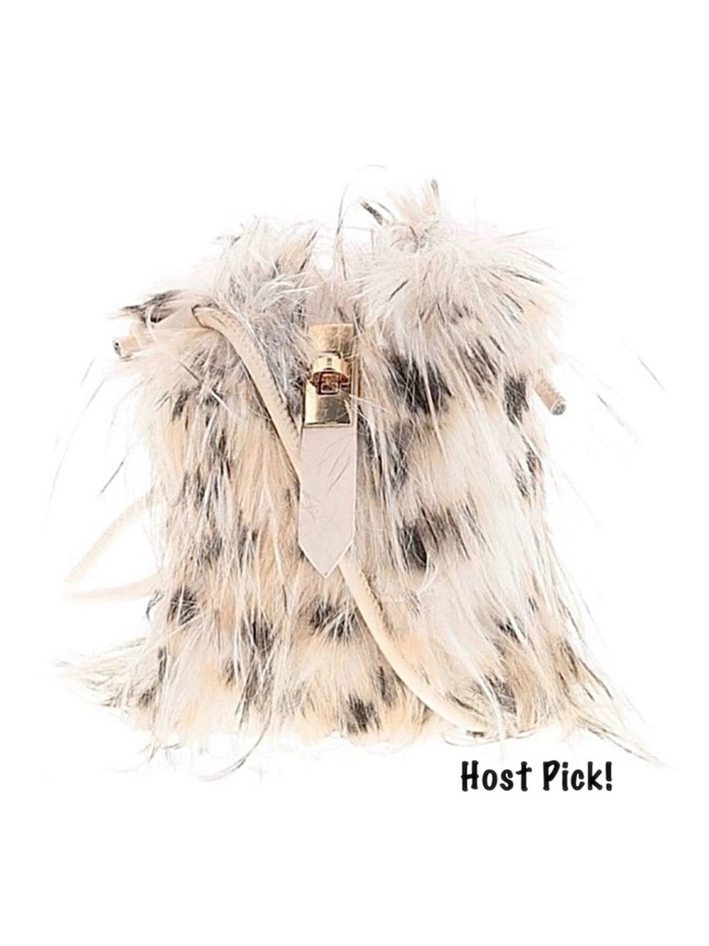 FEATHER BAG ~ Feathered Crossbody Cream Lining Gold Hardware Girls Night Out